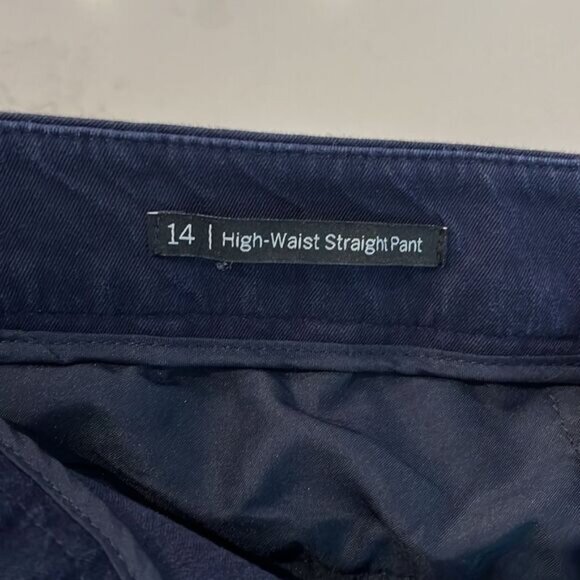 Talbots Navy High Waist Straight Leg Pants - Picture 8 of 10